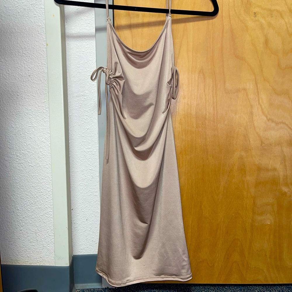 Silk cream dress